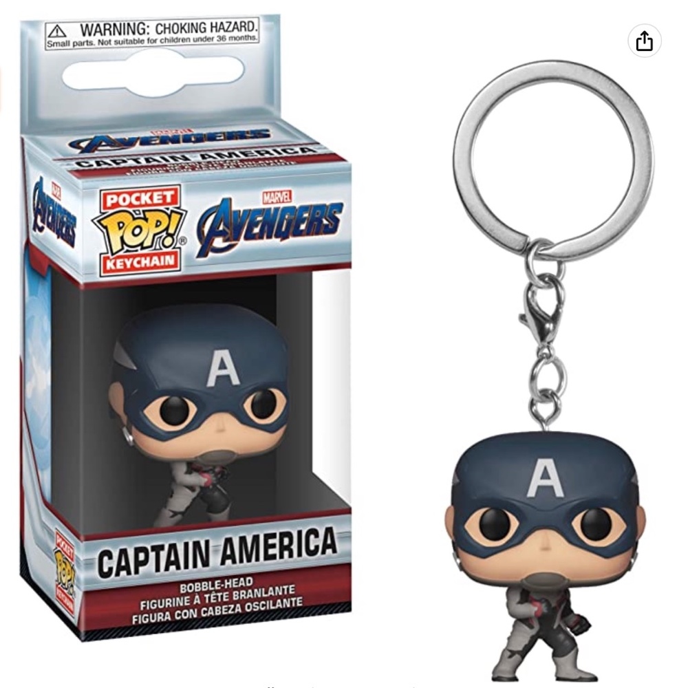 Funko Pop Captain America Keychain